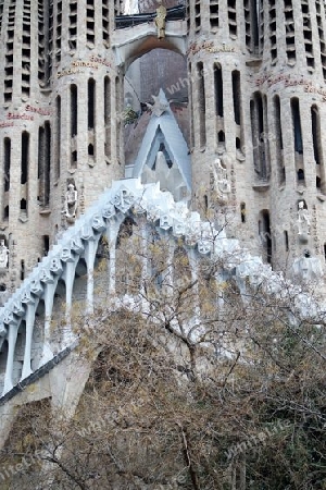 Fassaden Fragment der Sagrada Familia, Barcelona