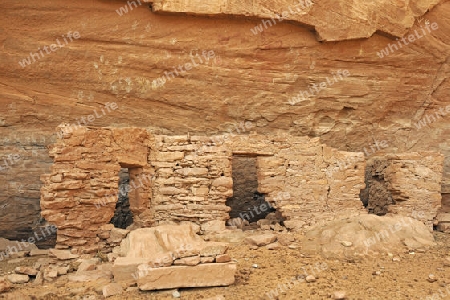 "House of thousands Hands", ca. 1500 Jahre ale Ruinen der indianischen Ureinwohner, Mystery Valley, Arizona, USA