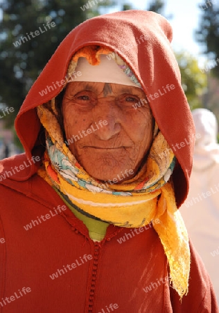 alte Frau in Marokko