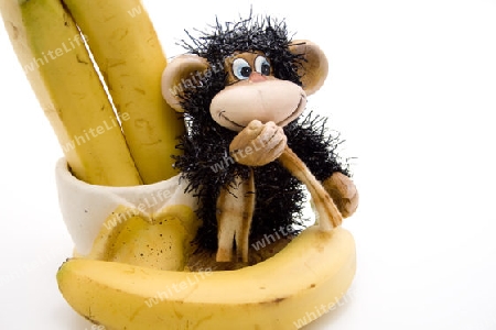 Bananen mit Affe