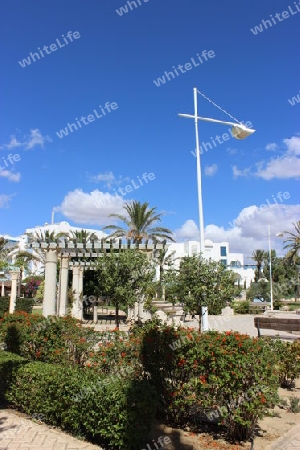 Tunesien, Park in Hammamet Yasmine