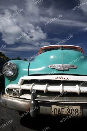Suedamerika, Karibik, Venezuela, Isla Margarita, Juangriego, Auto, Amerikaner Auto, 1950er Auto, Cuba-Style, 