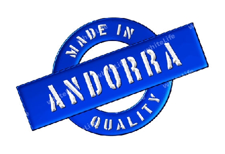 Made in Andorra - Quality seal for your website, web, presentation