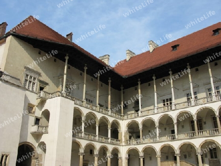 Wawel, Arkaden im Schlosshof
