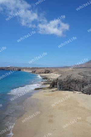 Strand Landschaft auf Lanzarote