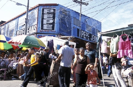 the Market in the centre of the city San Pedro Sula  in Honduras in Central America,