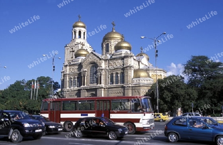  the Cathedral in the city centre of Varna on the Blacksea in Bulgaria in east Europe.