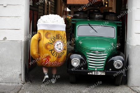 A Beer Brewery in the old Town in the City of Warsaw in Poland.