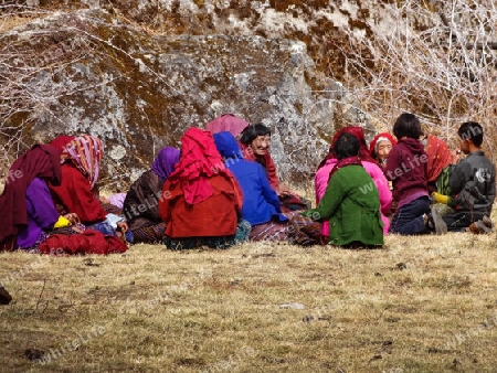 Bauern in Buthan