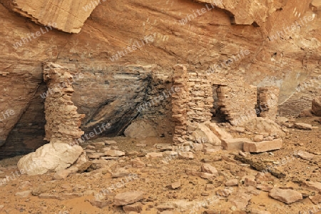 "House of thousands Hands", ca. 1500 Jahre ale Ruinen der indianischen Ureinwohner, Mystery Valley, Arizona, USA