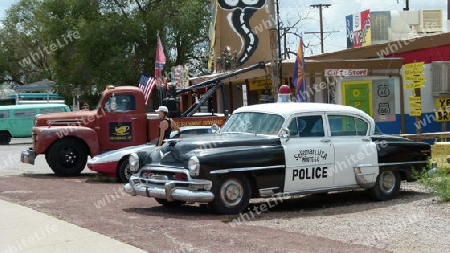 Route 66 Mainstreet Seligman Arizona Police Car