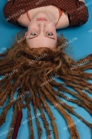 Young woman with dreadlocks
