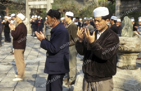 muslime people in the city of xian in china in east asia. 