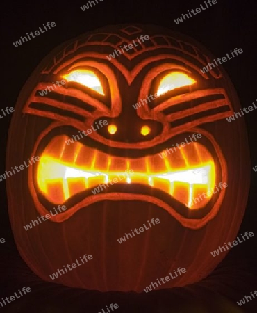 Halloween K?rbis - Angry Face Gesicht / Pumpkin