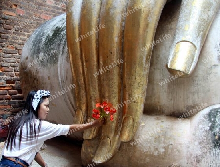 Vergoldete Buddhahand