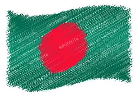 Bangladesh - The beloved country as a symbolic representation as heart - Das geliebte Land als symbolische Darstellung als Herz
