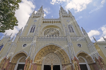 katholische Kathedrale in der Altstadt von Guayaquil, Ecuador, Suedamerika
