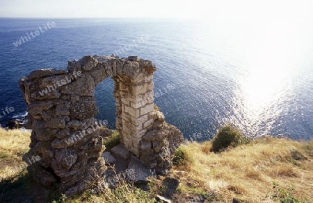 the Kap Kaliakra on the blacksea coast near the town of Balcik in Bulgaria in east Europe.