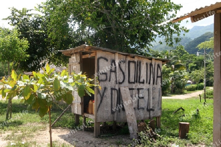 Tankstelle in den Bergen Mexikos