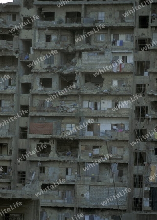 a war Ruin House in the city centre in Beirut in Lebanon.