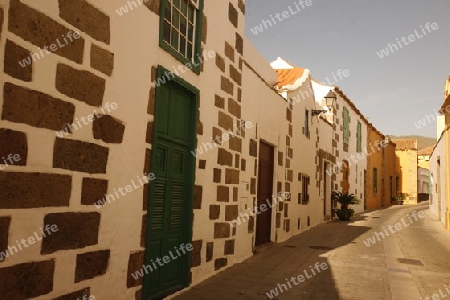 the old Town of Aguimes in the Aguimes valley on the Canary Island of Spain in the Atlantic ocean.