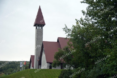 Der Nordwesten Islands, die neue Kirche von Reykholt 