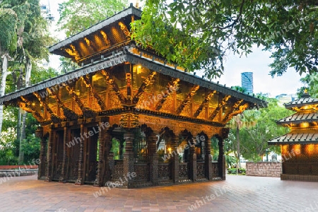 Nepal Peace Pagoda at South Bank Parklands in Brisbane Queensland Australia