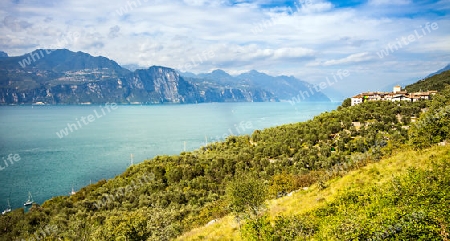 View of Lake Garda in Italy