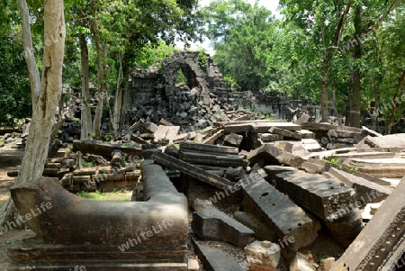 The Tempel Ruin of  Beng Mealea 32 Km north of in the Temple City of Angkor near the City of Siem Riep in the west of Cambodia.