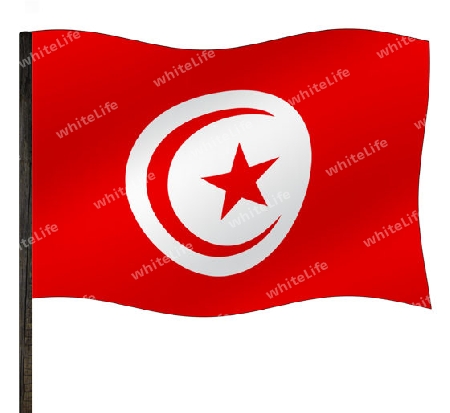 Fahne Tunesien