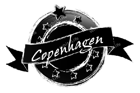 Copenhagen - Banner, Logo, Symbol im Royal Grunge Style fuer Praesentationen, Flyer, Prospekte, Internet,...