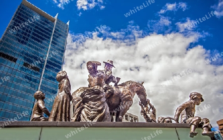 Statue on King George Square Brisbane Queensland Australia