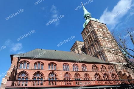 Rathaus und Nikolaikirche, Stralsund