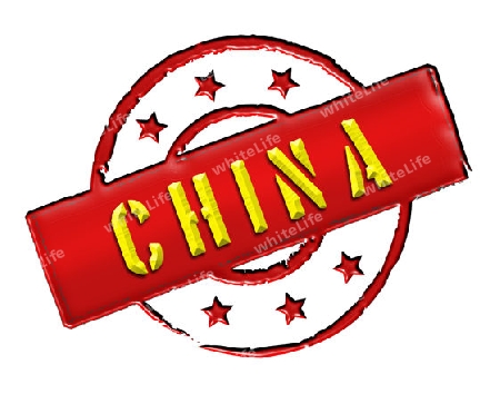 Sign and stamp named CHINA for your presentation, for websites and many more.