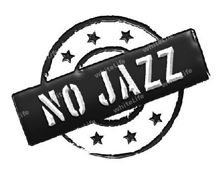 Sign and stamp for your presentation, for websites and many more named No Jazz