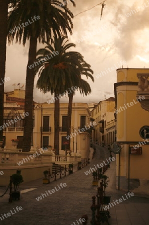 the old Town of La Orotava on the Island of Tenerife on the Islands of Canary Islands of Spain in the Atlantic.  