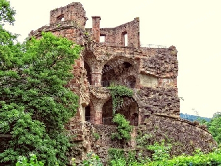 gesprengter Turm Heidelberg