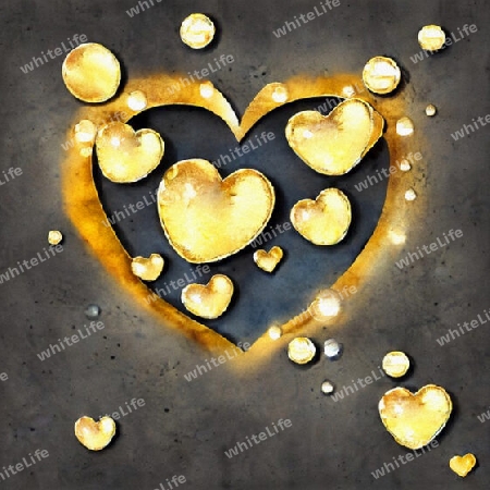 goldene Herzen