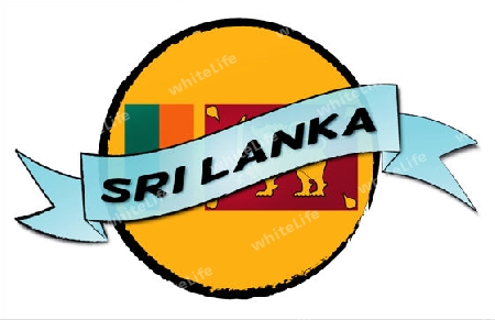 SRI LANKA - your country shown as illustrated banner for your presentation or as button...