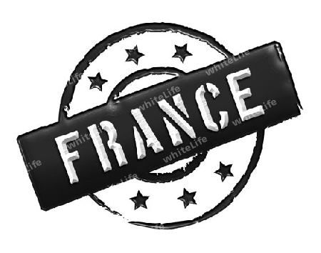 Sign and stamp named FRANCE for your presentation, for websites and many more.