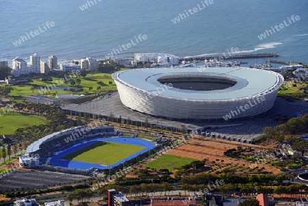 Kapstadt Stadion gesehen vom Signal Hill, Kapstadt, West Kap, Western Cape, S?dafrika, Afrika