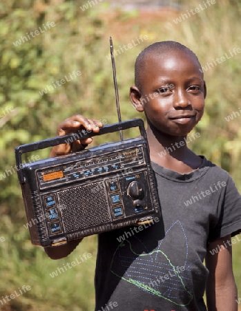Boy with radio