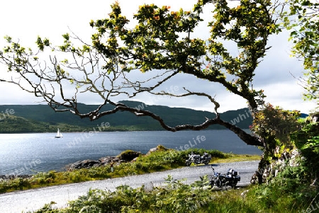 Motorradpause auf der Isle of Mull