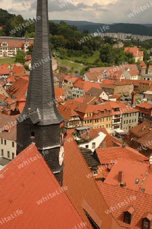 Blick von der Georenkirche in Schmalkalden