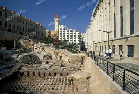 the old town of the city of Beirut in Lebanon in the middle east. 
