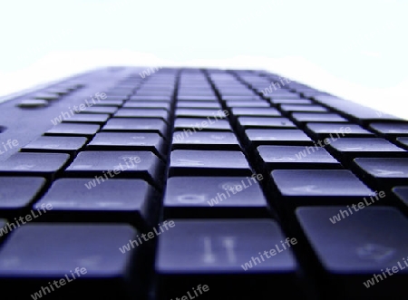 schwarze flache Tastatur