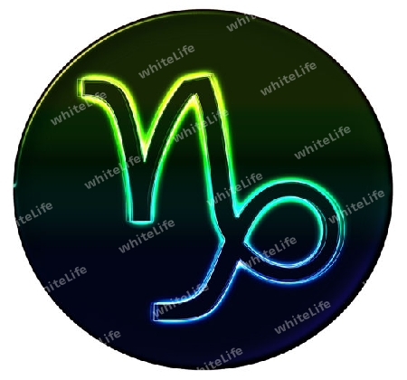 Zodiac Signs as shimmering button for presentations, ...