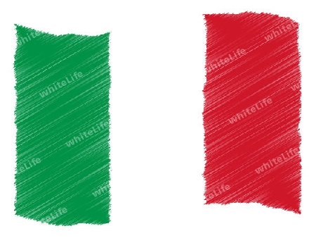 Italy - The beloved country as a symbolic representation as heart - Das geliebte Land als symbolische Darstellung als Herz