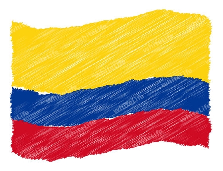 Colombia - The beloved country as a symbolic representation as heart - Das geliebte Land als symbolische Darstellung als Herz
