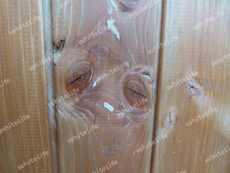 Gesicht im Holz